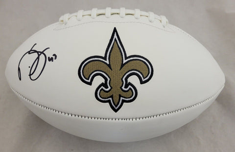 DARREN SPROLES SIGNED NEW ORLEANS SAINTS F/S REPLICA LOGO FOOTBALL BECKETT QR