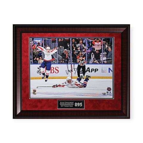 Alex Ovechkin Capitals Signed Autographed 16x20 Photo Framed To 23x27 Fanatics