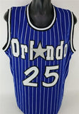 Nick Anderson "1st Magic Drafted" Signed Orlando Magic Blue Home Jersey JSA COA