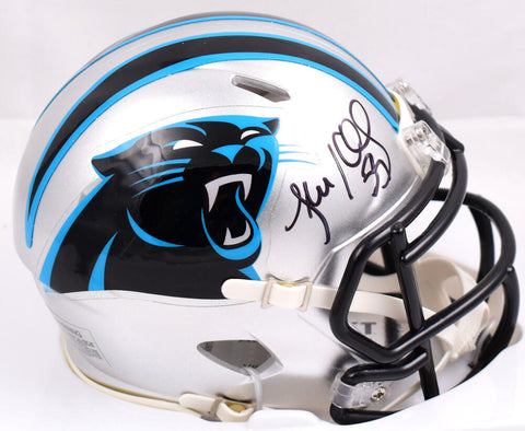 Luke Kuechly Autographed Carolina Panthers Speed Mini Helmet- Beckett W Hologram