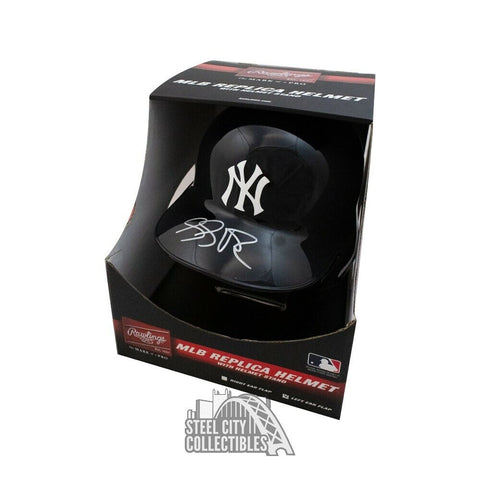 Luke Voit Autographed New York Yankees Replica Full-Size Batting Helmet Fanatics
