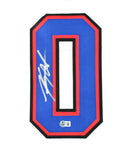 Keon Coleman Autographed White Pro Style Jersey - Beckett W Hologram *Silver