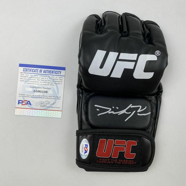 Autographed/Signed DOMINICK REYES UFC MMA Black Fighting Glove PSA/DNA COA Auto