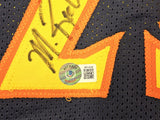 WARRIORS RUN TMC AUTOGRAPHED DARK BLUE JERSEY 3 SIGS MULLIN HARDAWAY HOF BECKETT