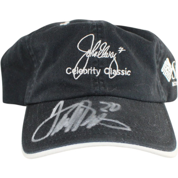 Terrell Davis Autogrophed Denver Broncos Elway Celeb Golf Hat Beckett 58350