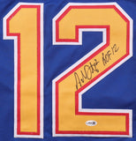 Adam Oates Signed St. Louis Blues Jersey Inscribed "HOF 12" (JSA) 5xAll Star