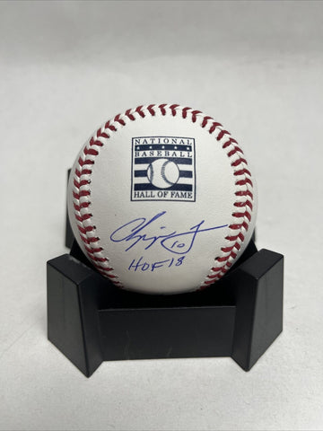 Chipper Jones Autographed Official MLB Hall of Fame Baseball. PSA Authentication