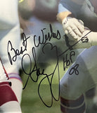 Gary Zimmerman Autographed 8x10 Photo with Plaque -- Denver Broncos | JSA COA
