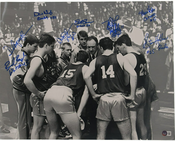Hoosiers Signed Chitwood Jersey (Beckett) 1986 Movie / Signed by 8 Cast Members