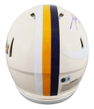 Vikings Adrian Peterson Signed Retro Full Size Speed Proline Helmet W/ Case BAS