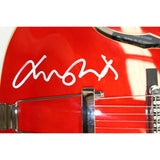 Michael J. Fox Autographed Back to The Future Grote Guitar Beckett Witness 57892