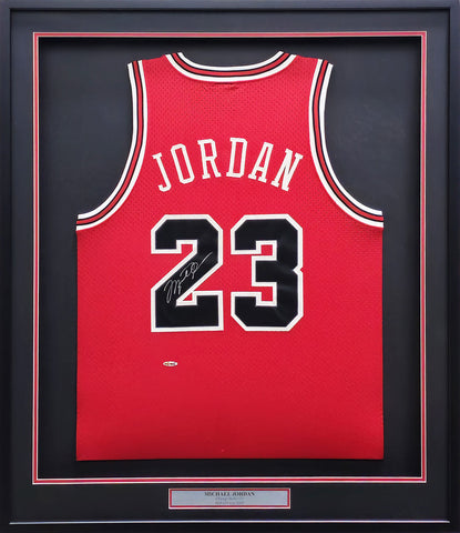 Bulls Michael Jordan Autographed Framed '84 Nike Jersey PSA Beckett UDA SHO18222