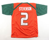 Tyrique Stevenson Signed Miami Hurricanes Jersey Inscribed "Go Canes"(JSA) Bears