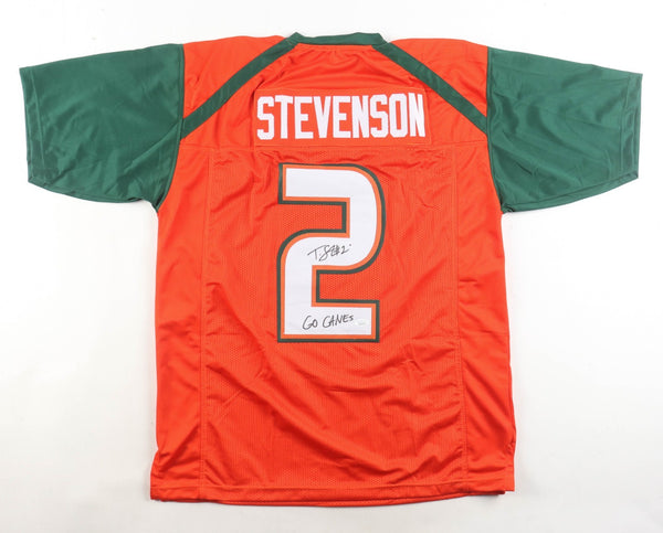 Tyrique Stevenson Signed Miami Hurricanes Jersey Inscribed "Go Canes"(JSA) Bears