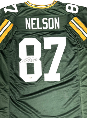 JORDY NELSON - Green Bay Packers - Signed Custom Replica Green Jersey AUTO - JSA
