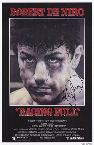 Cathy Moriarty Signed Raging Bull 11x17 Movie Poster - (In Black) (SCHWARTZ COA)