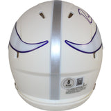 Randy Moss Autographed/Signed Minnesota Vikings Mini Helmet 24 Alt Beckett 50880