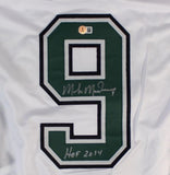Mike Modano Dallas Signed White Hockey Jersey HOF 2014 BAS
