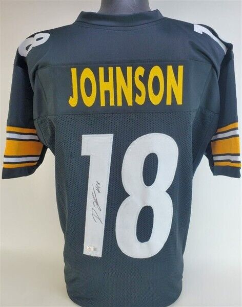 Diontae Johnson Signed Steelers Jersey (Beckett) Pittsburgh Wide Receiver