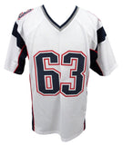 Joe Andruzzi Signed/Inscribed White Patriots Football Jersey Beckett 208178
