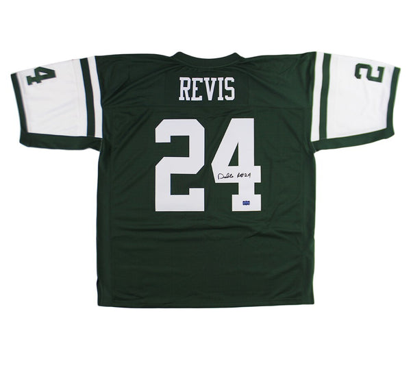 Darrelle Revis Signed New York Jets Mitchell & Ness Green NFL Jersey