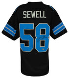 Penei Sewell Signed Black Alternate Custom Football Jersey - (BECKETT COA)