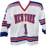 Ed Giacomin Autographed/Signed Pro Style White Jersey HOF 43535 JSA