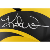 Kurt Warner Autographed Los Angeles Rams F/S Rave Helmet Beckett Witness 50089