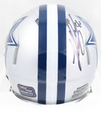 Luke Schoonmaker Autographed Dallas Cowboys Speed Mini Helmet - Prova *Black