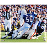 Lawrence Taylor Autographed New York Giants 16x20 Photo Beckettt Witness 51141