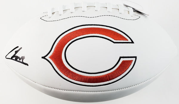 Colston Loveland Signed Chicago Bears Logo Football (JSA) Chi-Town 2nd Year T.E