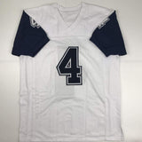 Autographed/Signed Dak Prescott Dallas Color Rush Football Jersey JSA COA