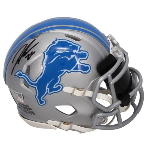 Jahmyr Gibbs Autographed Detroit Lions Mini Speed Helmet w/Visor Fanatics