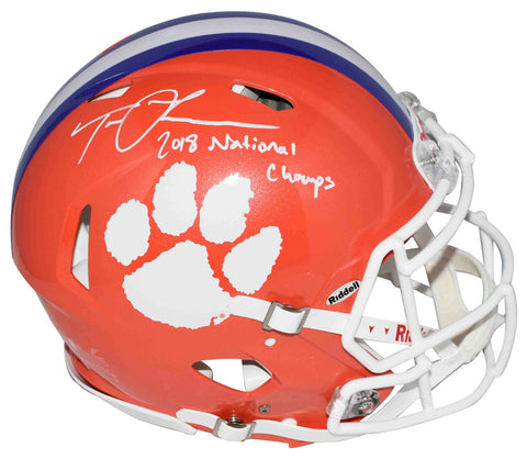 TREVOR LAWRENCE SIGNED CLEMSON TIGERS AUTHENTIC SPEED HELMET W/ 2018 NATL CHAMPS