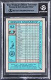 Flames Sergei Makarov Authentic Signed 1990 Bowman #92 Card BAS Slabbed