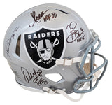 Raiders (4) Casper, Allen, Brown, Sapp Signed Full Size Speed Proline Helmet BAS