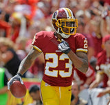 DeAngelo Hall Signed Washington Redskins Jersey (Beckett) 3xPro Bowl Def. Back