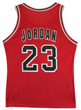 Bulls Michael Jordan "Thanks For Everything" Signed Red Champion Jersey BAS LOA