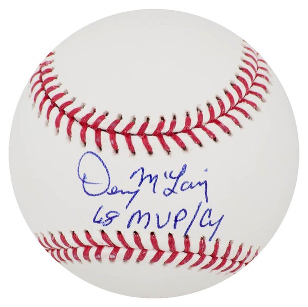 Denny McLain Signed Rawlings Official MLB Baseball w/68 MVP, CY - (SCHWARTZ COA)