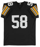 Jack Lambert "HOF 90" Authentic Signed Black Pro Style Jersey BAS Witnessed