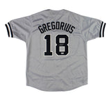 Didi Gregorius Signed New York Yankees Custom Gray MLB Jersey