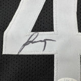 Framed Autographed/Signed Jalen Green 35x39 #4 Houston Black Jersey JSA COA