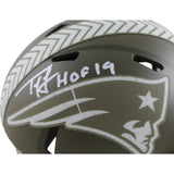 Ty Law Autographed New England Patriots 22 STS Mini Helmet HOF Beckett 54279