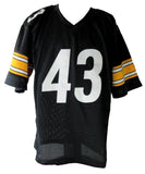 Troy Polamalu HOF Signed Pittsburgh Steelers Custom Football Jersey JSA 207784