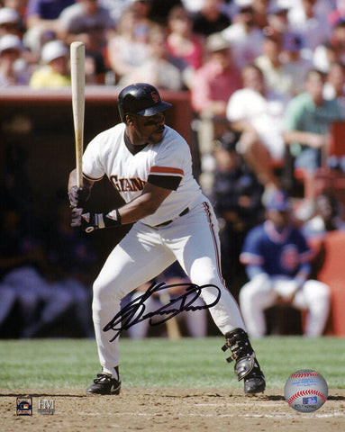 Kevin Mitchell Signed Giants Batting Action 8x10 Photo - (SCHWARTZ SPORTS COA)