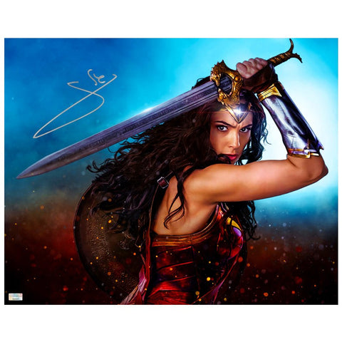 Celebrity Authentics Gal Gadot Autographed 2017 Wonder Woman Warrior 16x20 Photo
