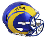 Rams Davante Adams Authentic Signed Full Size Speed Rep Helmet BAS Witnessed