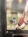 Terrell Davis Denver Broncos Autographed 8x10 Photo w/ Plaque Beckett COA