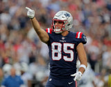Hunter Henry Signed New England Patriots Jersey (JSA) Ex-Arkansas Razorback T.E.