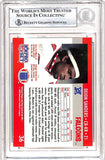 Deion Sanders Signed 1990 Pro Set #36 Trading Card Beckett 42660